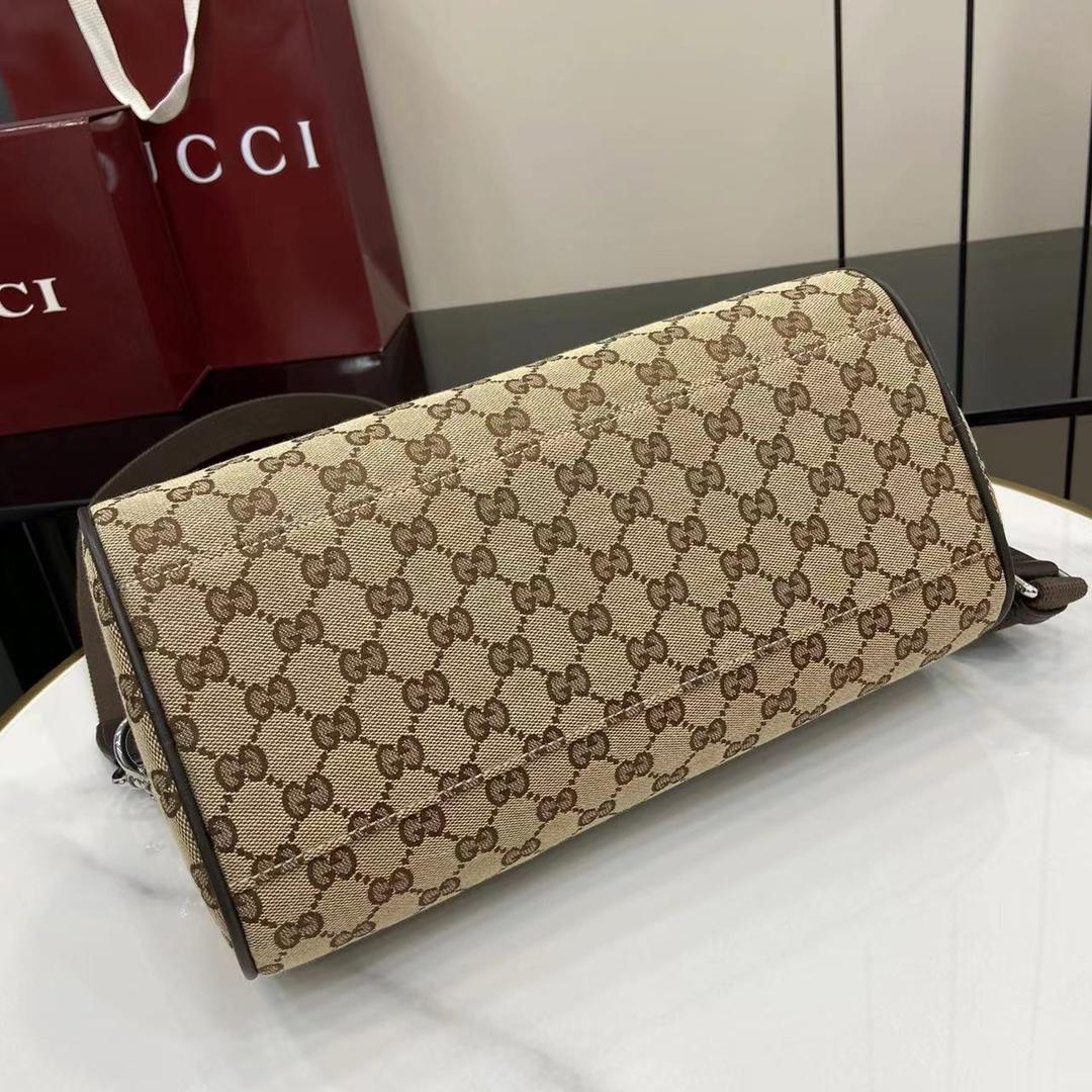 Gucci GG Canvas Small Cylinder Bag - DopestKickz