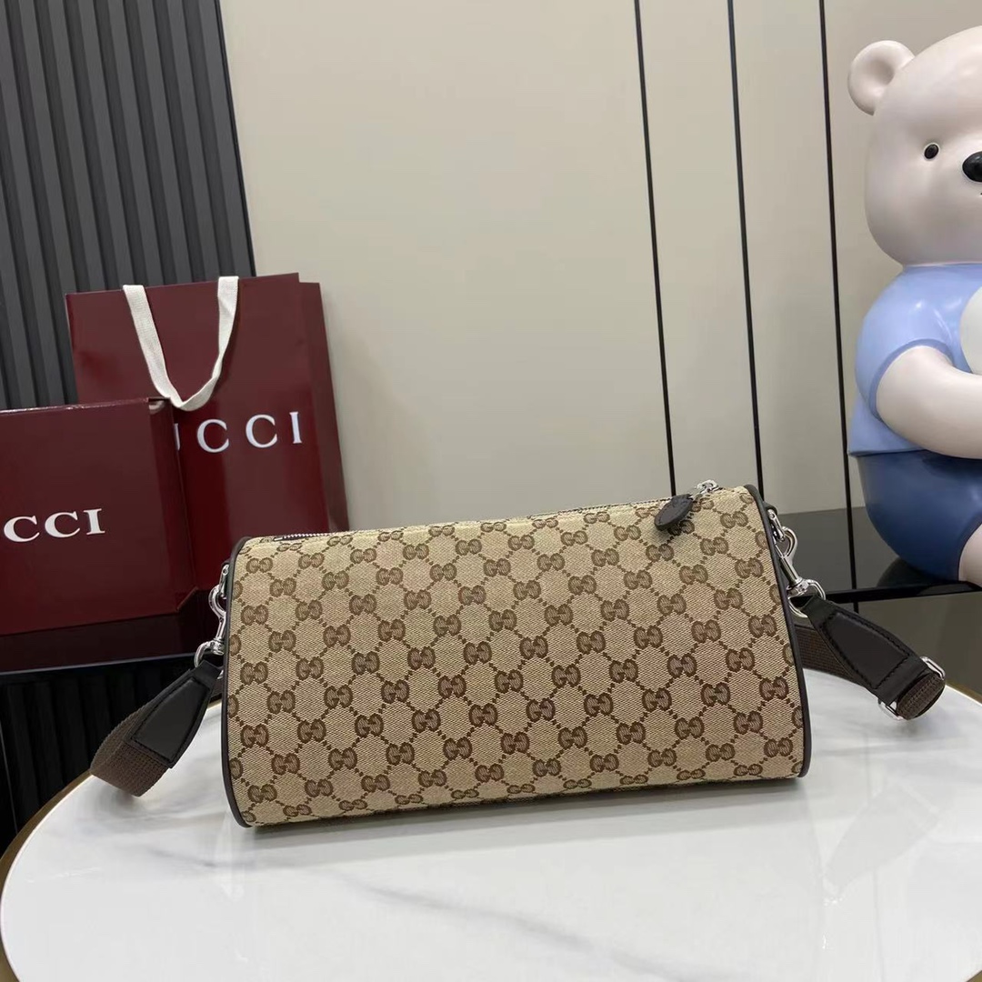 Gucci GG Canvas Small Cylinder Bag - DopestKickz