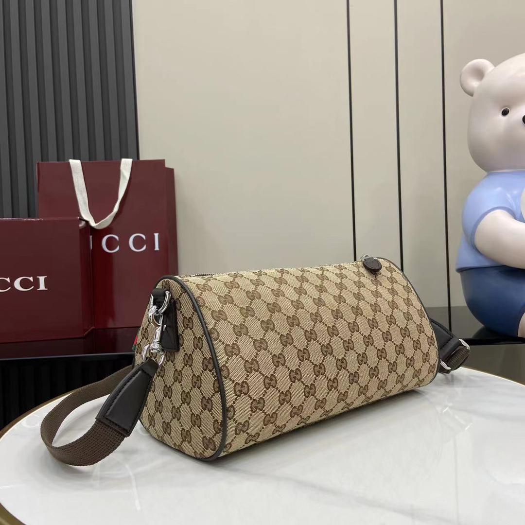 Gucci GG Canvas Small Cylinder Bag - DopestKickz