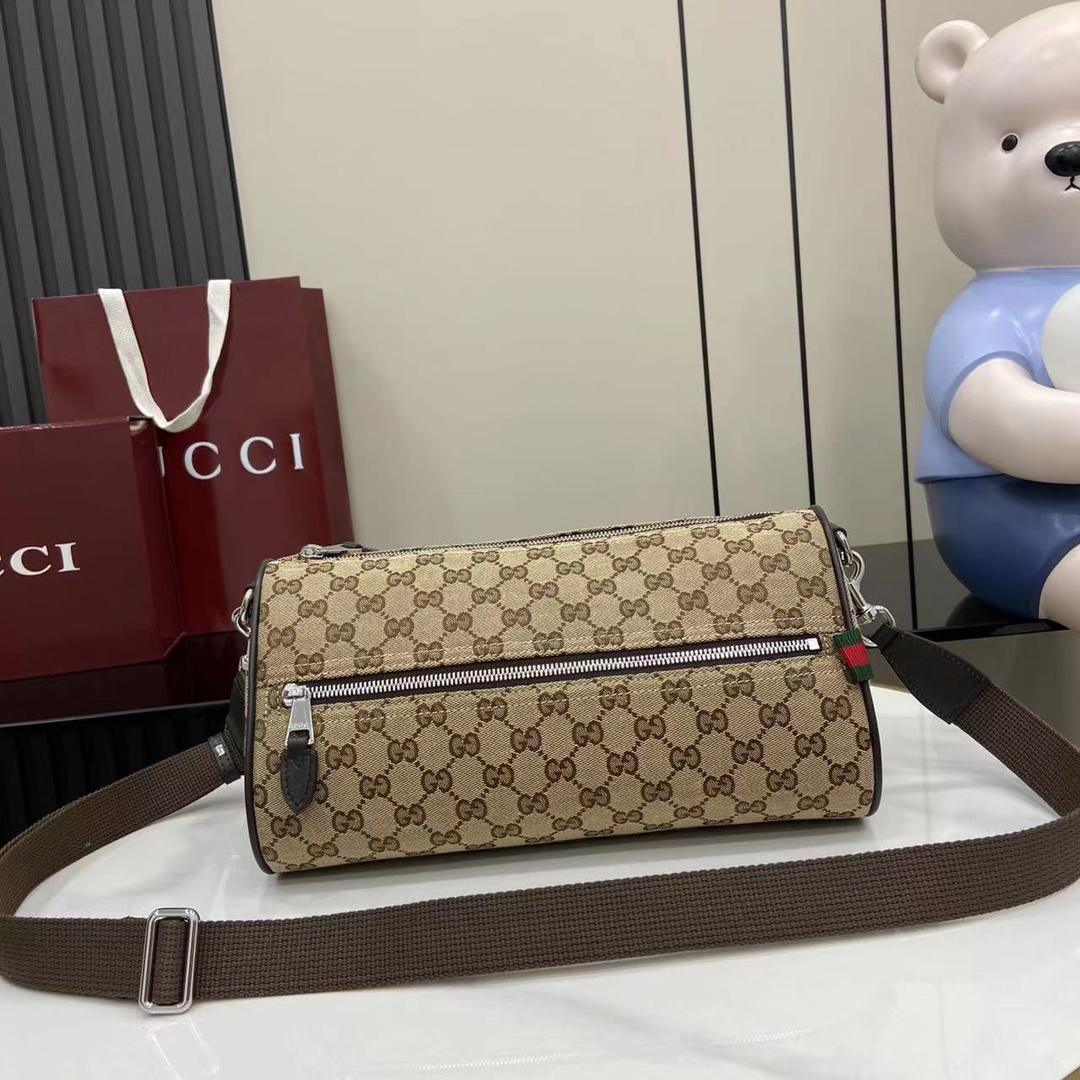 Gucci GG Canvas Small Cylinder Bag - DopestKickz