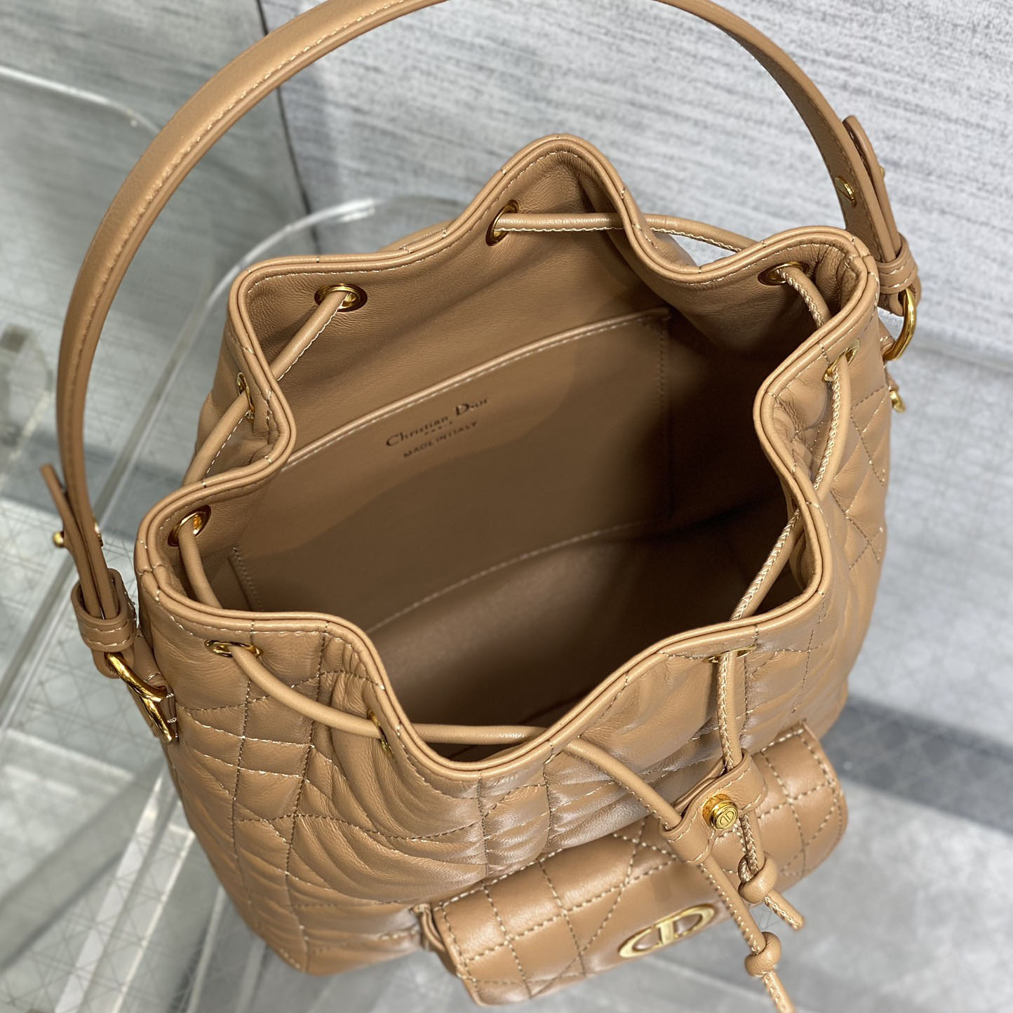 Dior Small Dior Caro Bucket Bag  - DopestKickz