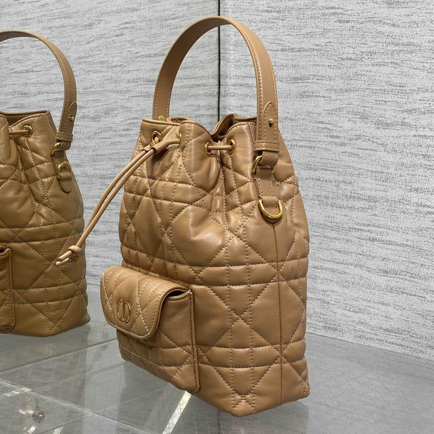 Dior Small Dior Caro Bucket Bag  - DopestKickz