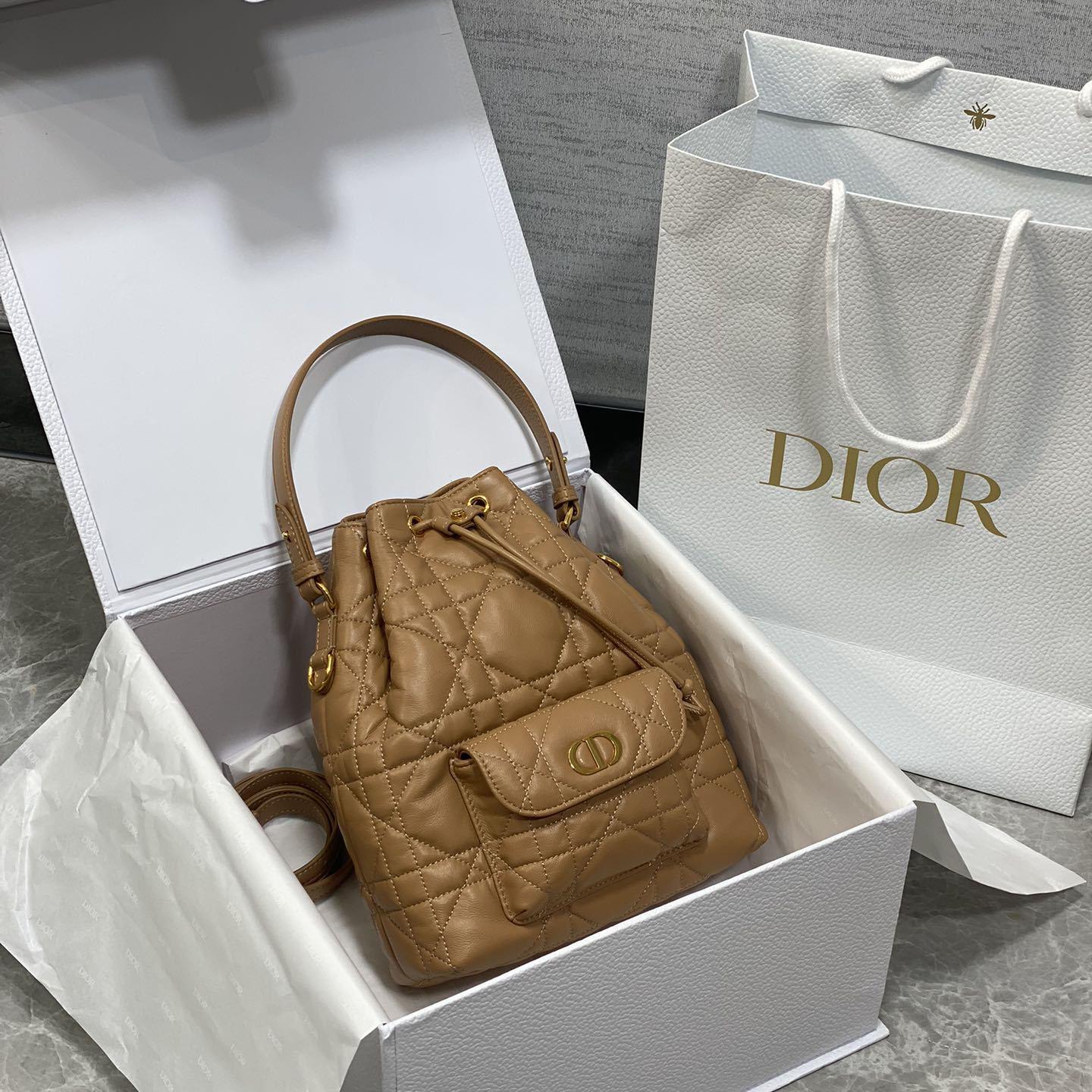 Dior Small Dior Caro Bucket Bag  - DopestKickz