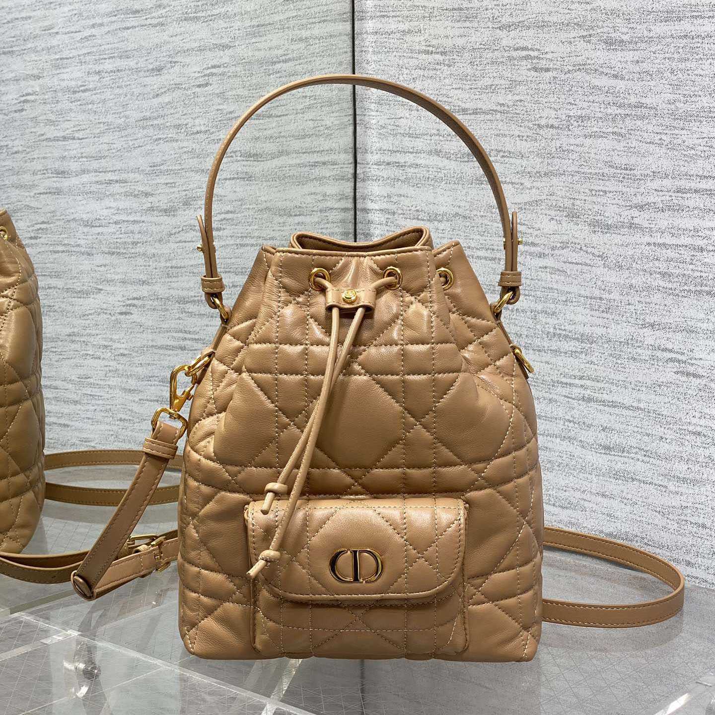 Dior Small Dior Caro Bucket Bag  - DopestKickz
