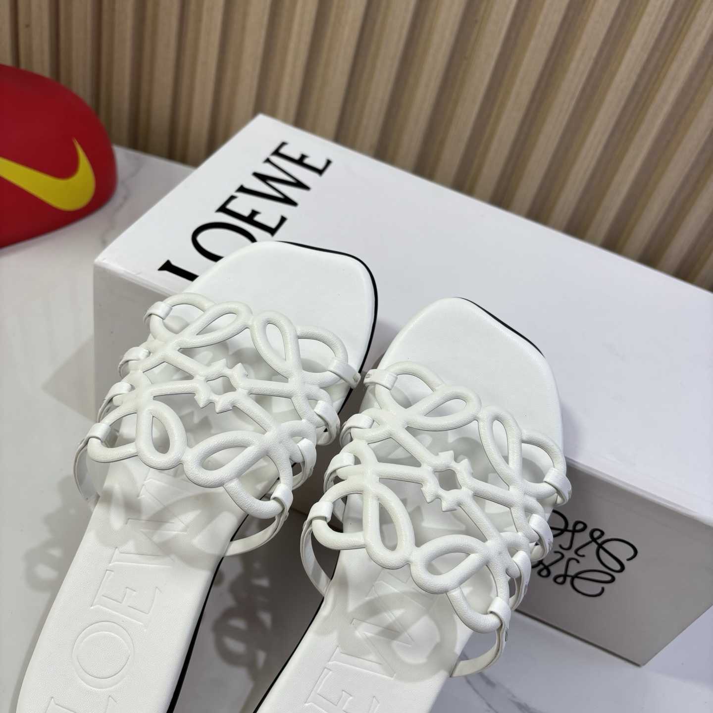 Loewe Petal Anagram Slide In Soft Calfskin - DopestKickz