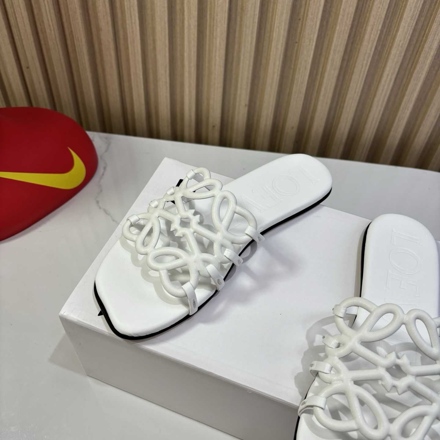 Loewe Petal Anagram Slide In Soft Calfskin - DopestKickz