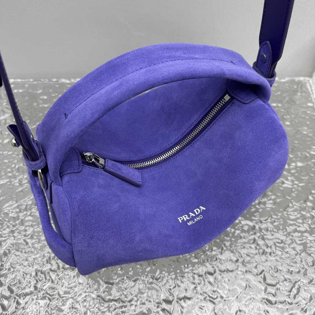 Prada Suede Shoulder Bag - DopestKickz