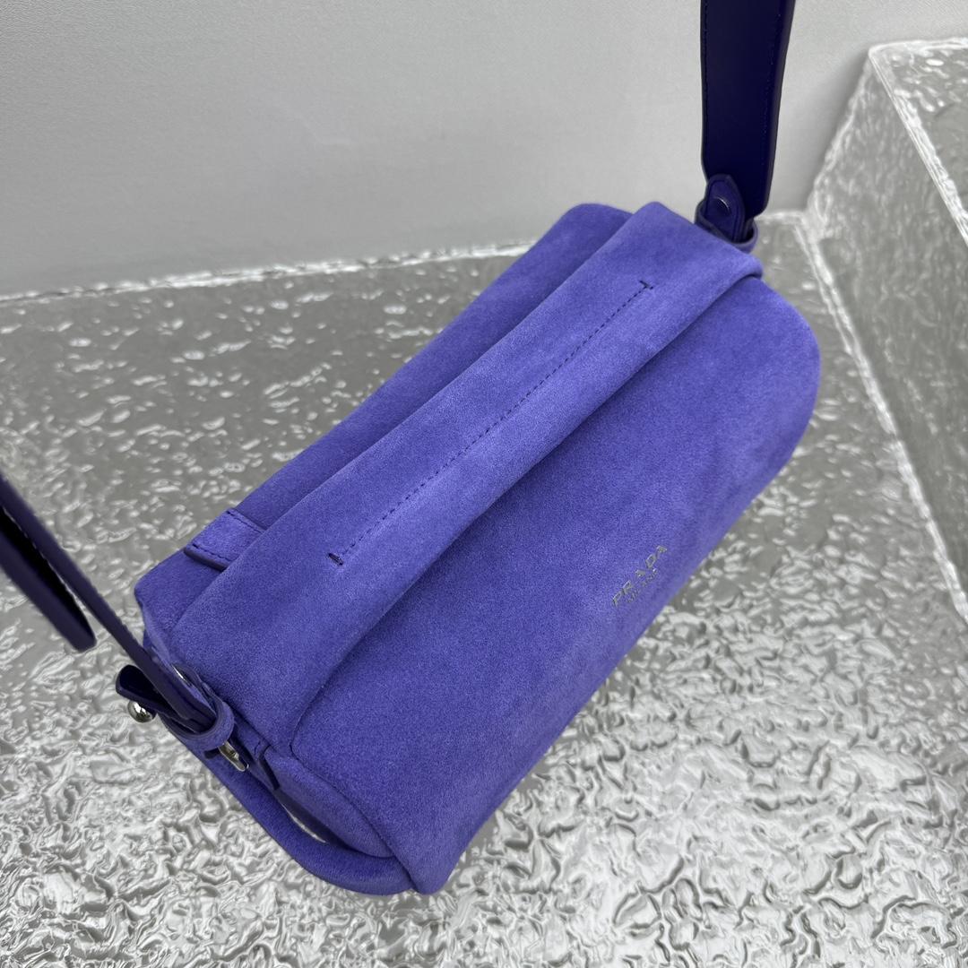 Prada Suede Shoulder Bag - DopestKickz