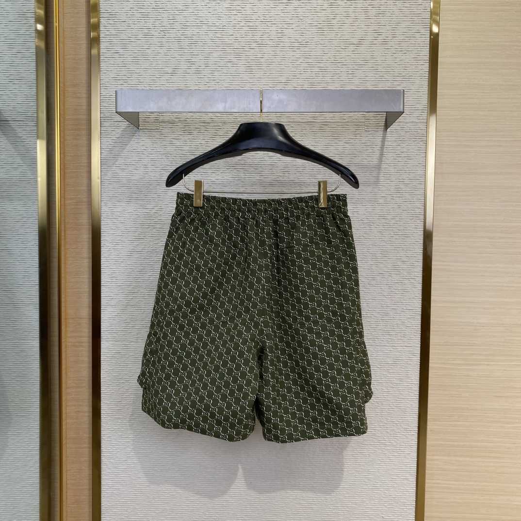 Gucci Cotton Jacquard Shorts With GG Shadow - DopestKickz