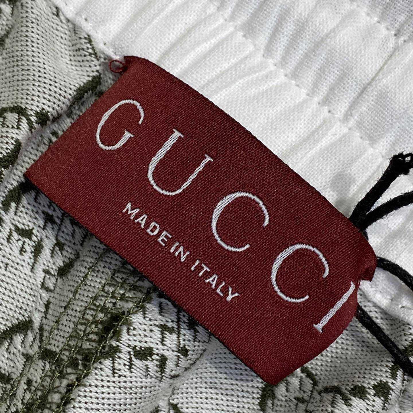 Gucci Cotton Jacquard Shorts With GG Shadow - DopestKickz