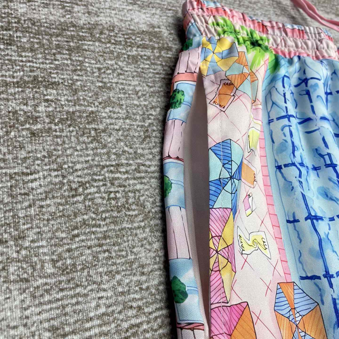 Casablanca Le Plongeon Silk Shorts   CA3517 - DopestKickz