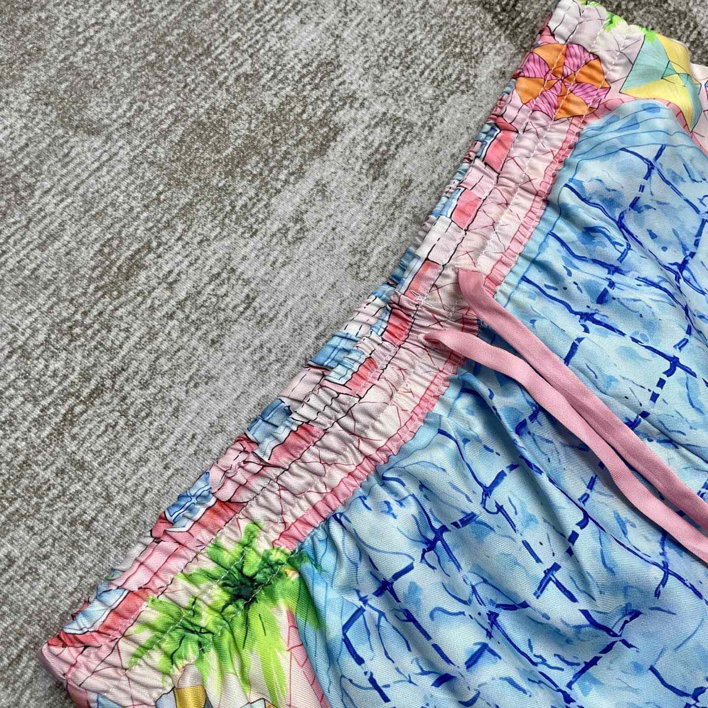 Casablanca Le Plongeon Silk Shorts   CA3517 - DopestKickz