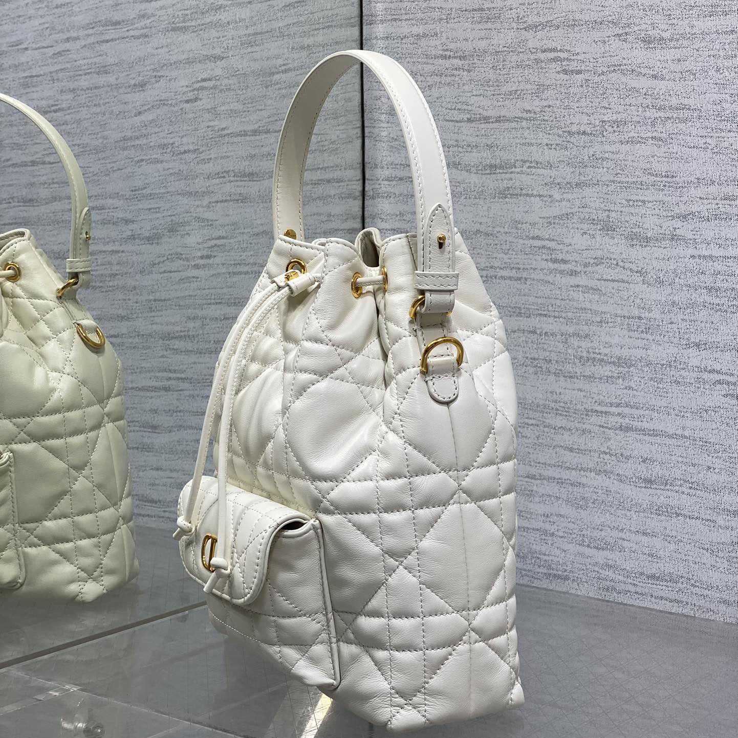 Dior Small Dior Caro Bucket Bag  - DopestKickz