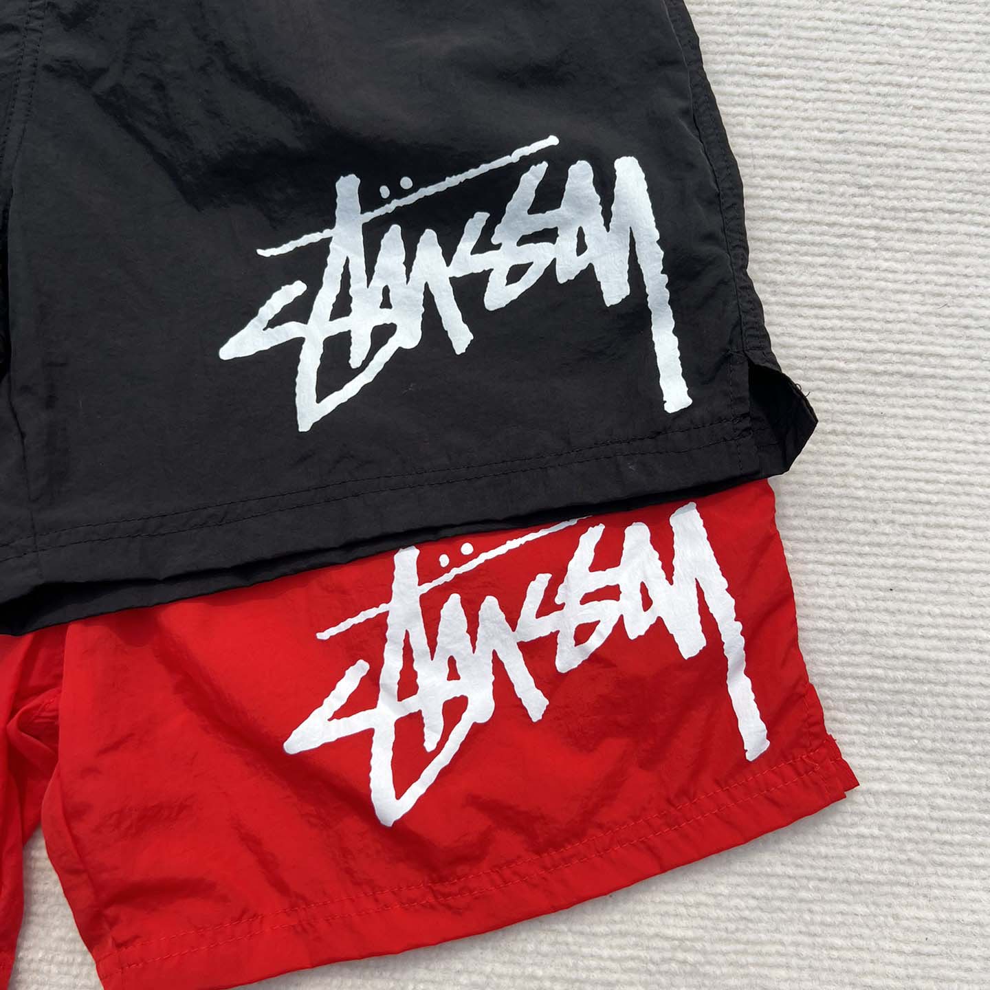 Nike Stussy Habanero Red Water Short Nylon  - DopestKickz