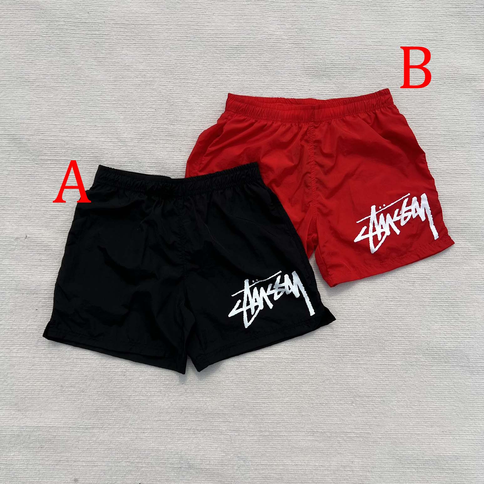 Nike Stussy Habanero Red Water Short Nylon  - DopestKickz