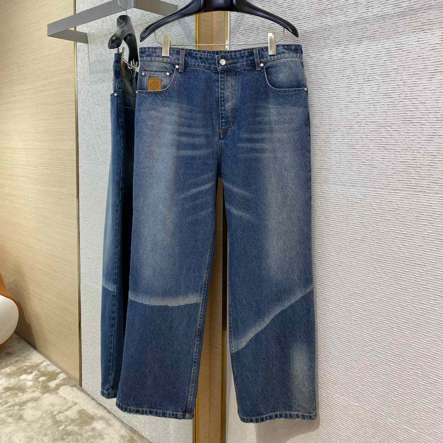 Louis Vuitton Sunfaded Effect Denim Skate Pants  1AHBMW - DopestKickz