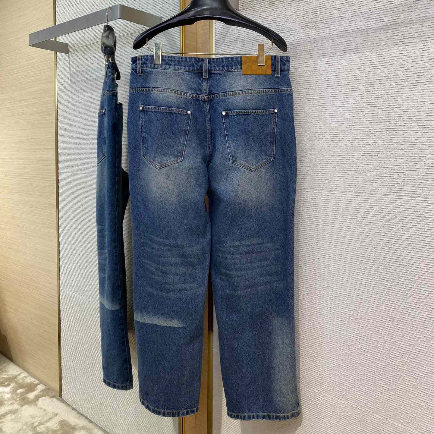 Louis Vuitton Sunfaded Effect Denim Skate Pants  1AHBMW - DopestKickz