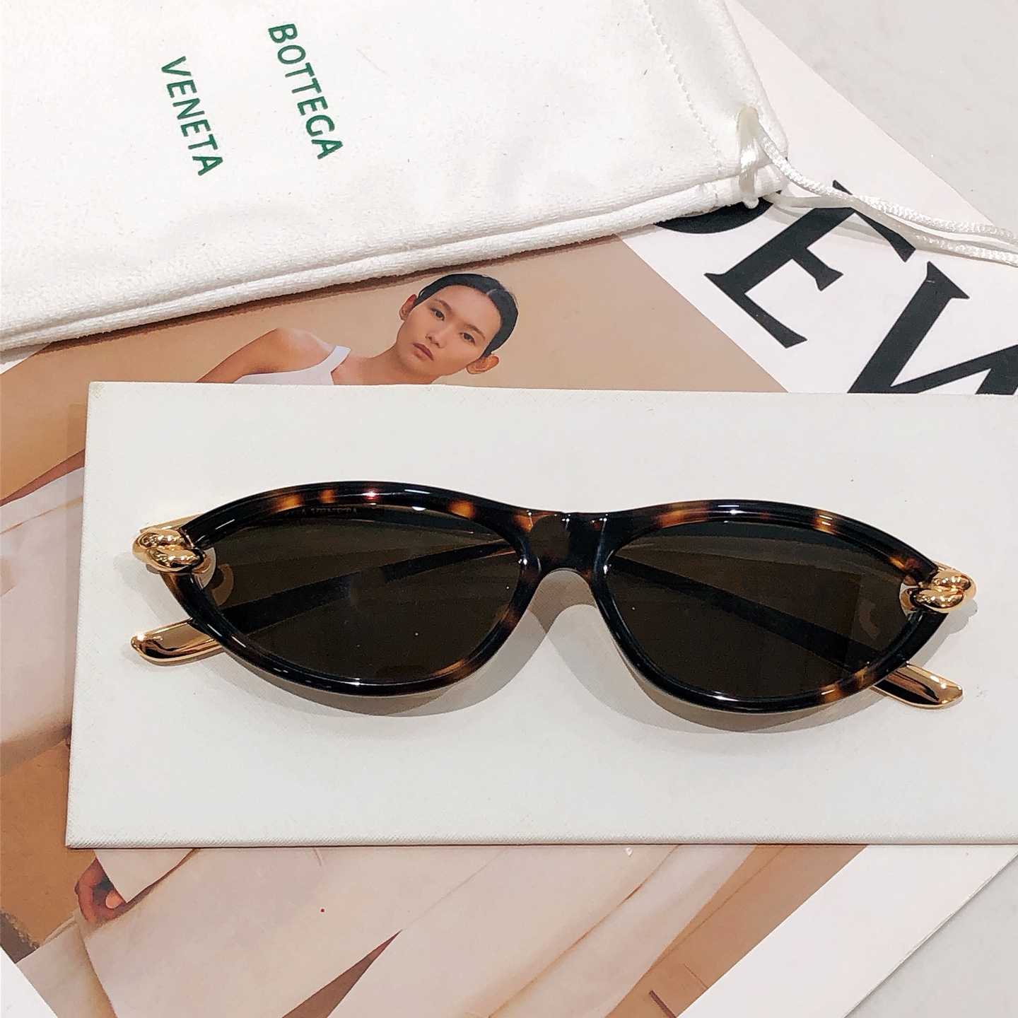Bottega Veneta Knot Cat Eye Sunglasses   BV1390S - DopestKickz