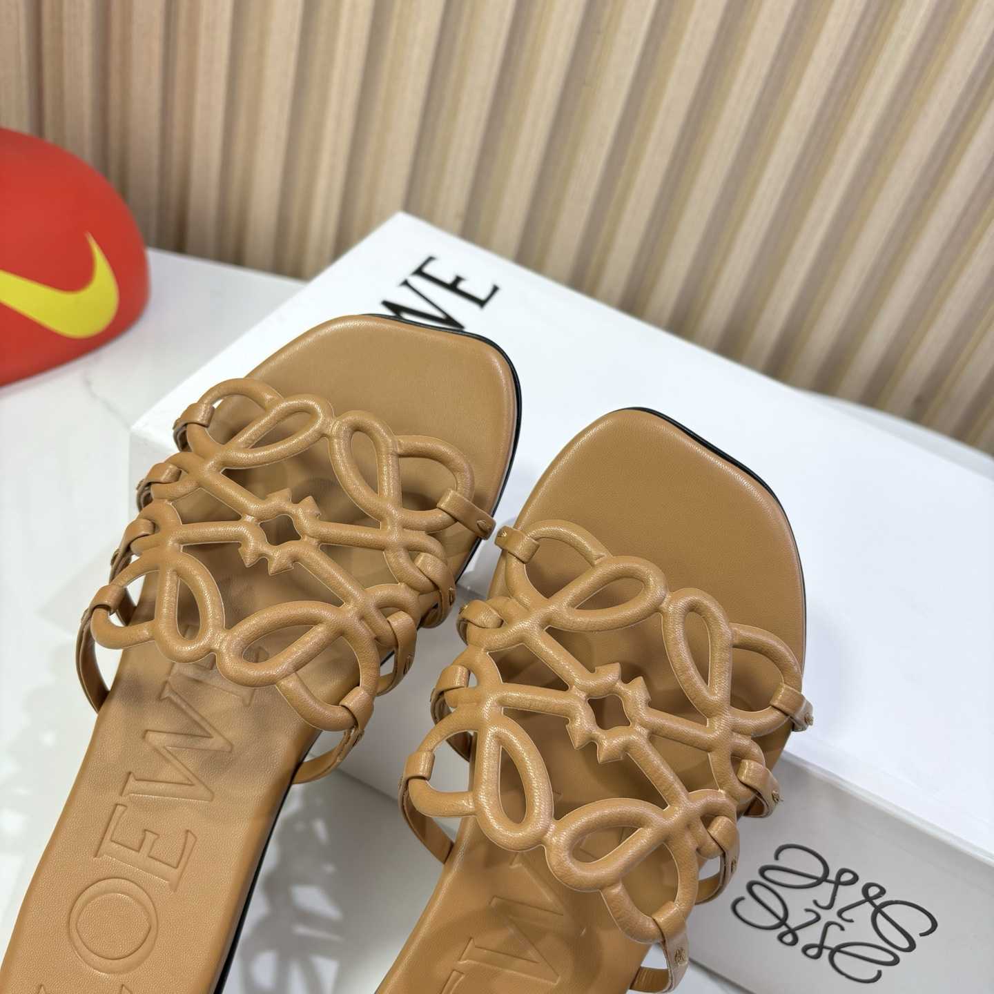 Loewe Petal Anagram Slide In Soft Calfskin - DopestKickz