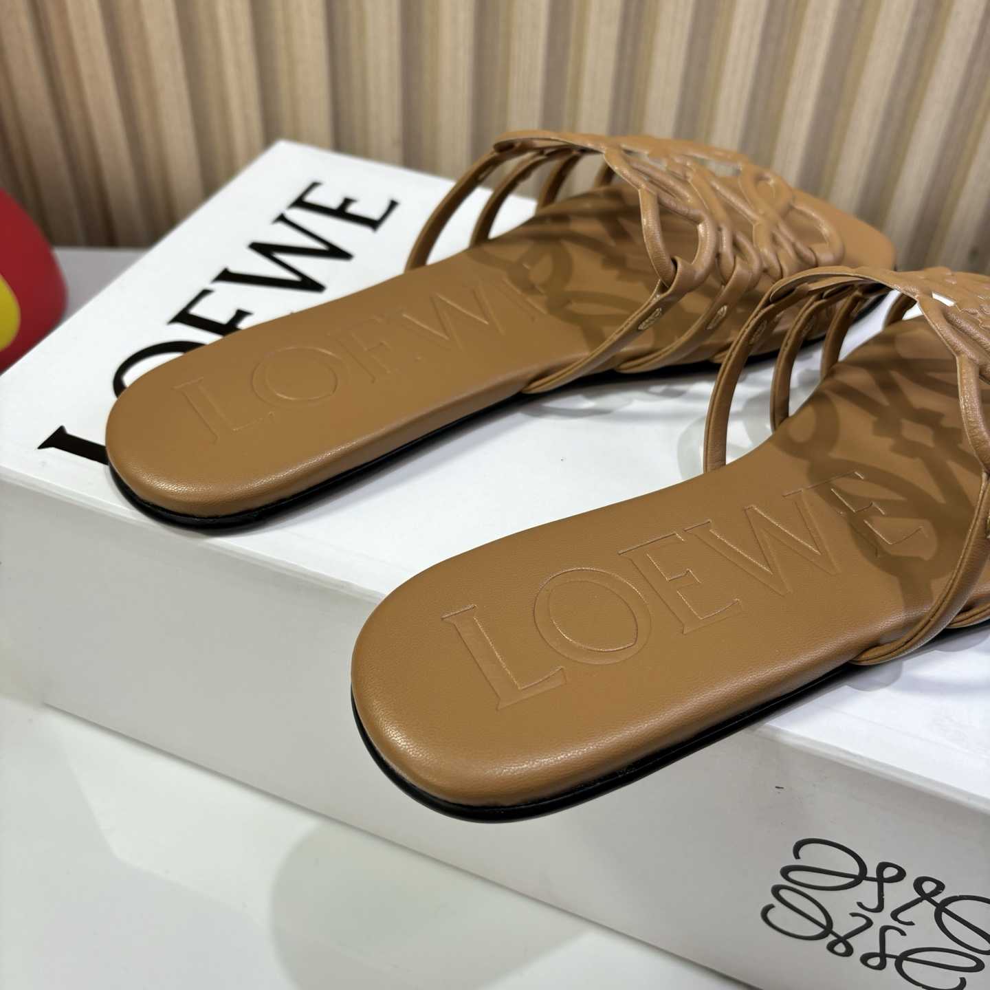 Loewe Petal Anagram Slide In Soft Calfskin - DopestKickz