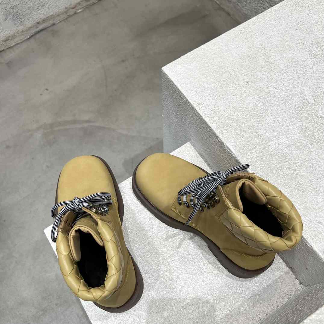 Bottega Veneta Haddock Lace-Up Ankle Boot - DopestKickz