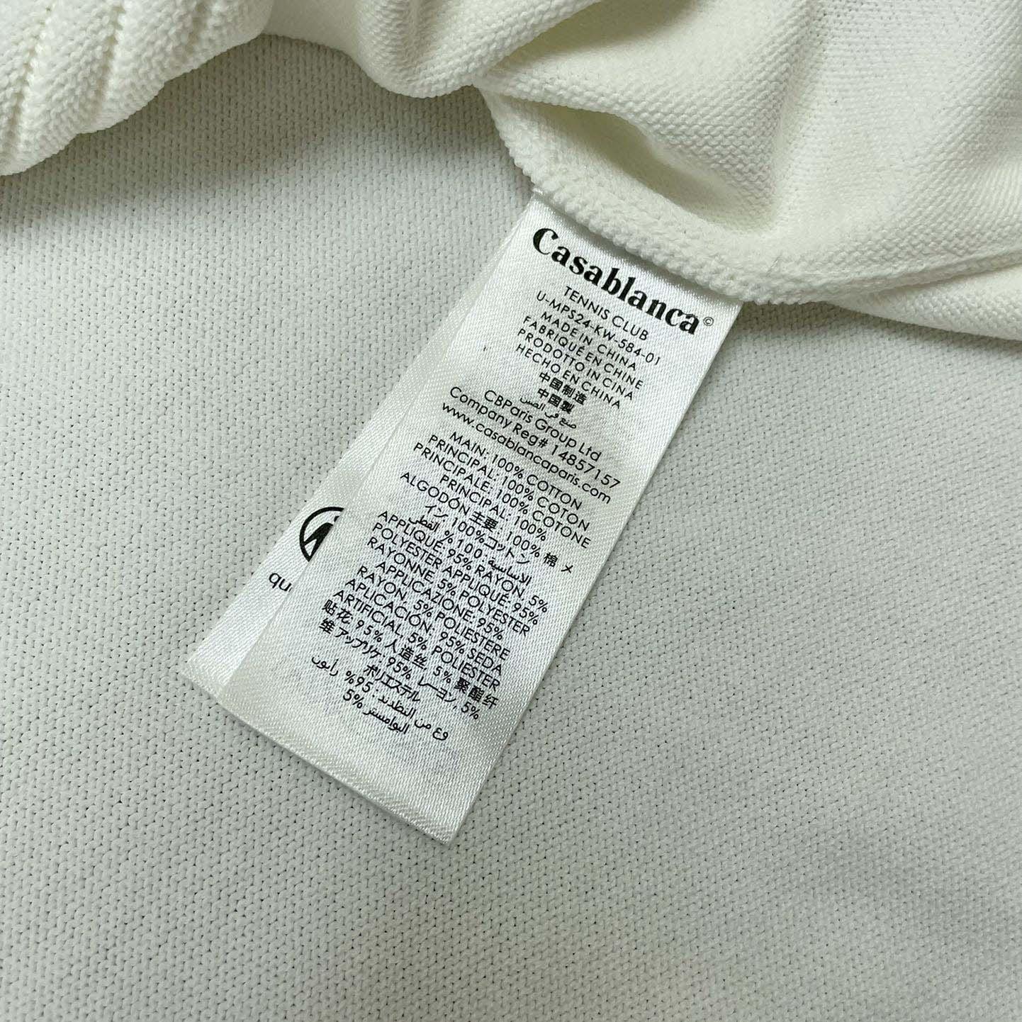 Casablanca White Embroidered Cardigan  D0055 - DopestKickz