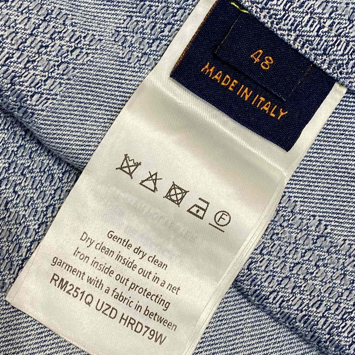 Louis Vuitton Damier Short-Sleeved Chambray Shirt   - DopestKickz