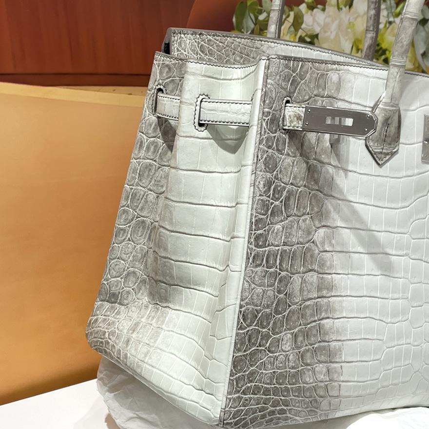 Hermes Birkin Crocodile White   35cm - DopestKickz
