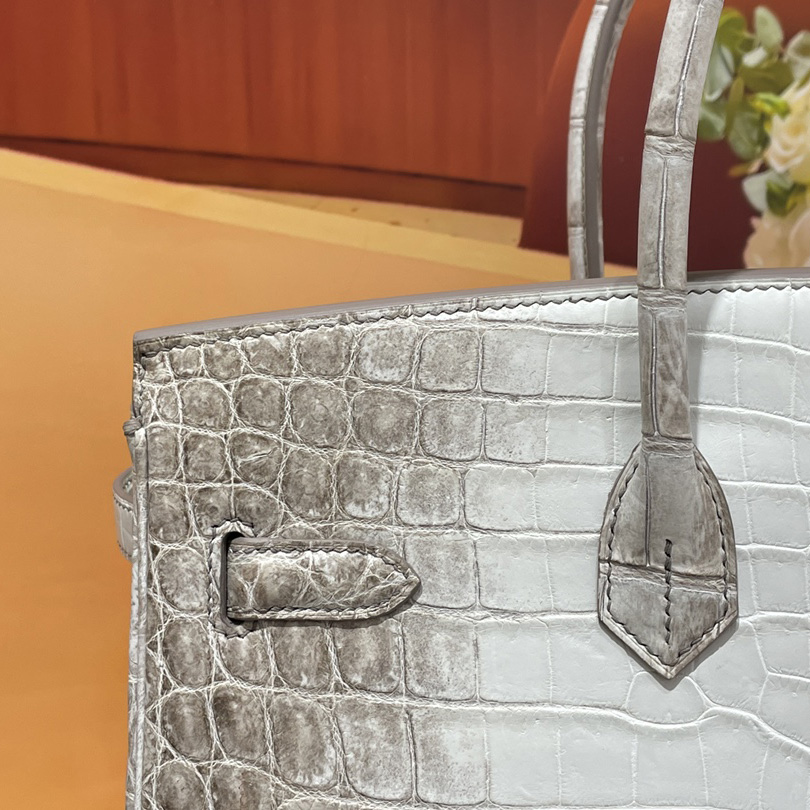 Hermes Birkin Crocodile White   35cm - DopestKickz