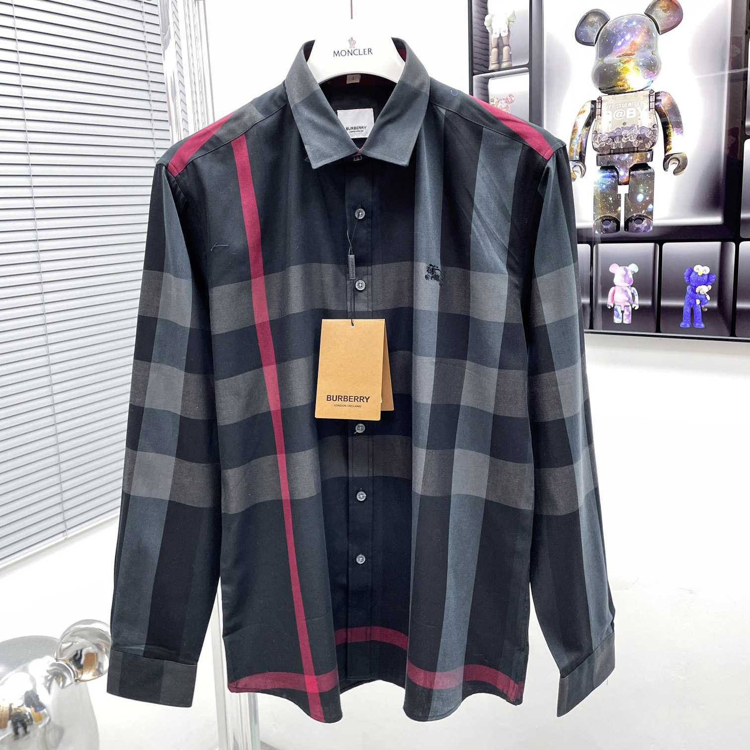 Burberry Check Stretch Shirt  - DopestKickz