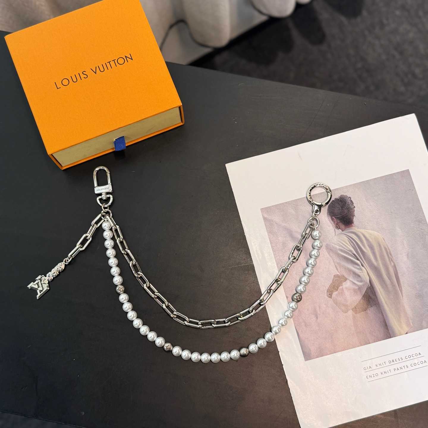 Louis Vuitton Pearls Chain Belt and Bag Charm  M02606 - DopestKickz