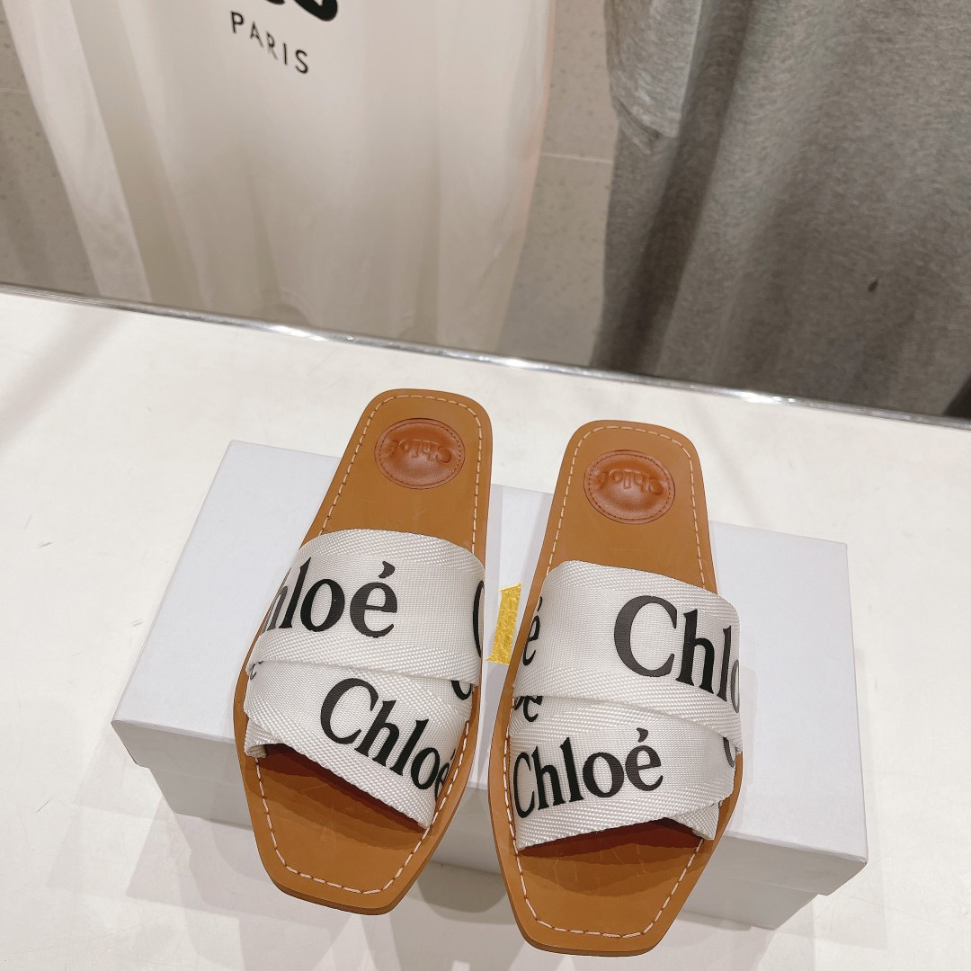 Chloe Woody Cloth Mules - DopestKickz