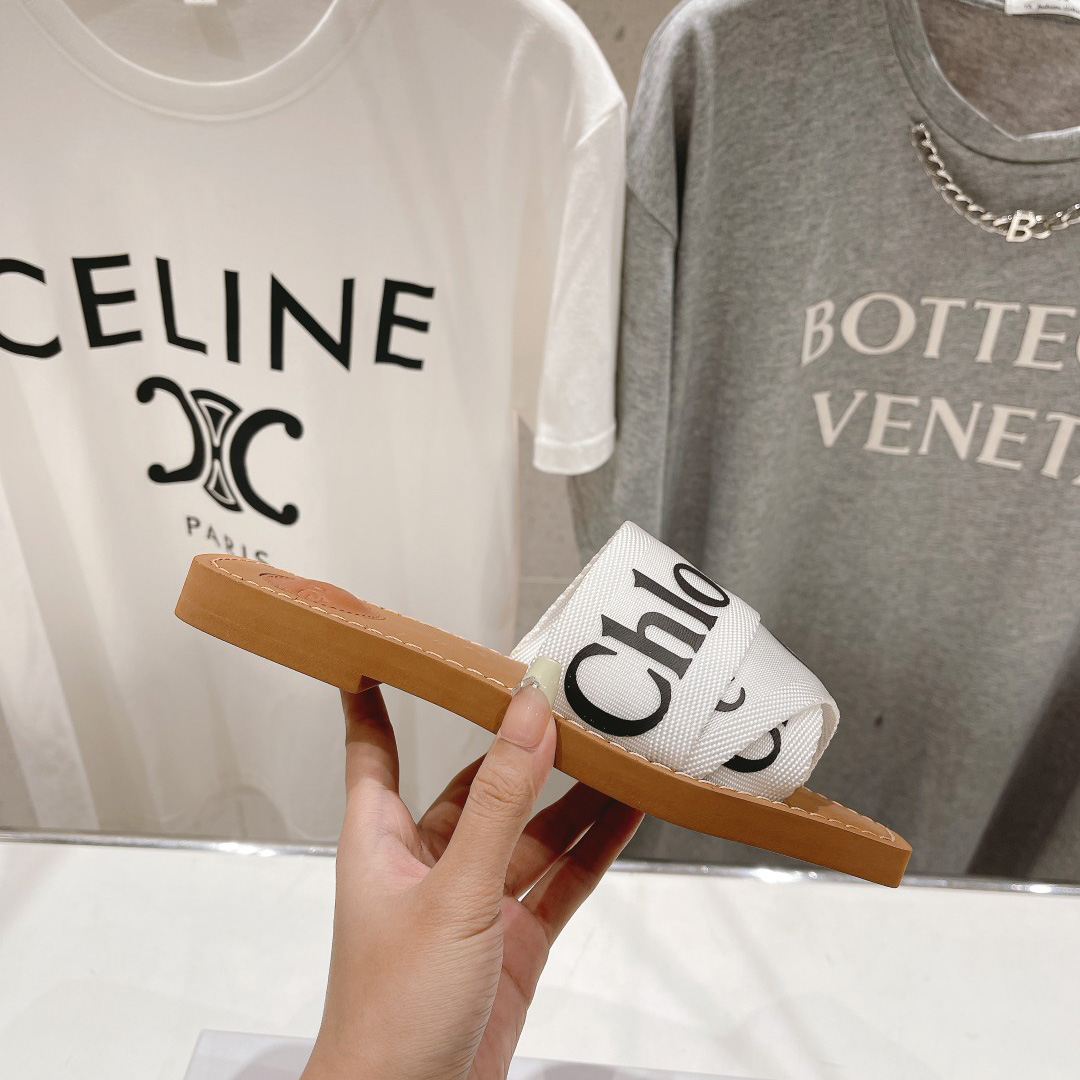 Chloe Woody Cloth Mules - DopestKickz