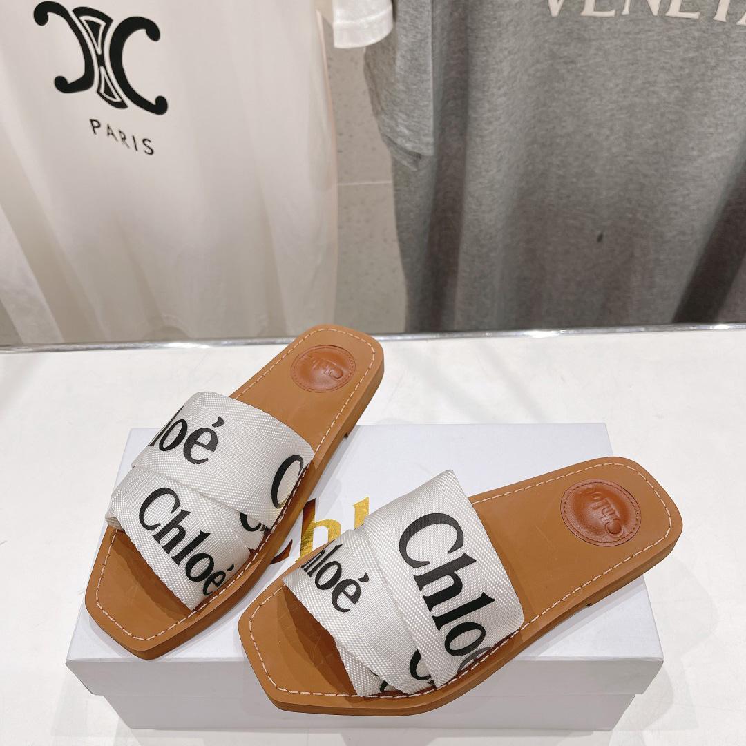 Chloe Woody Cloth Mules - DopestKickz