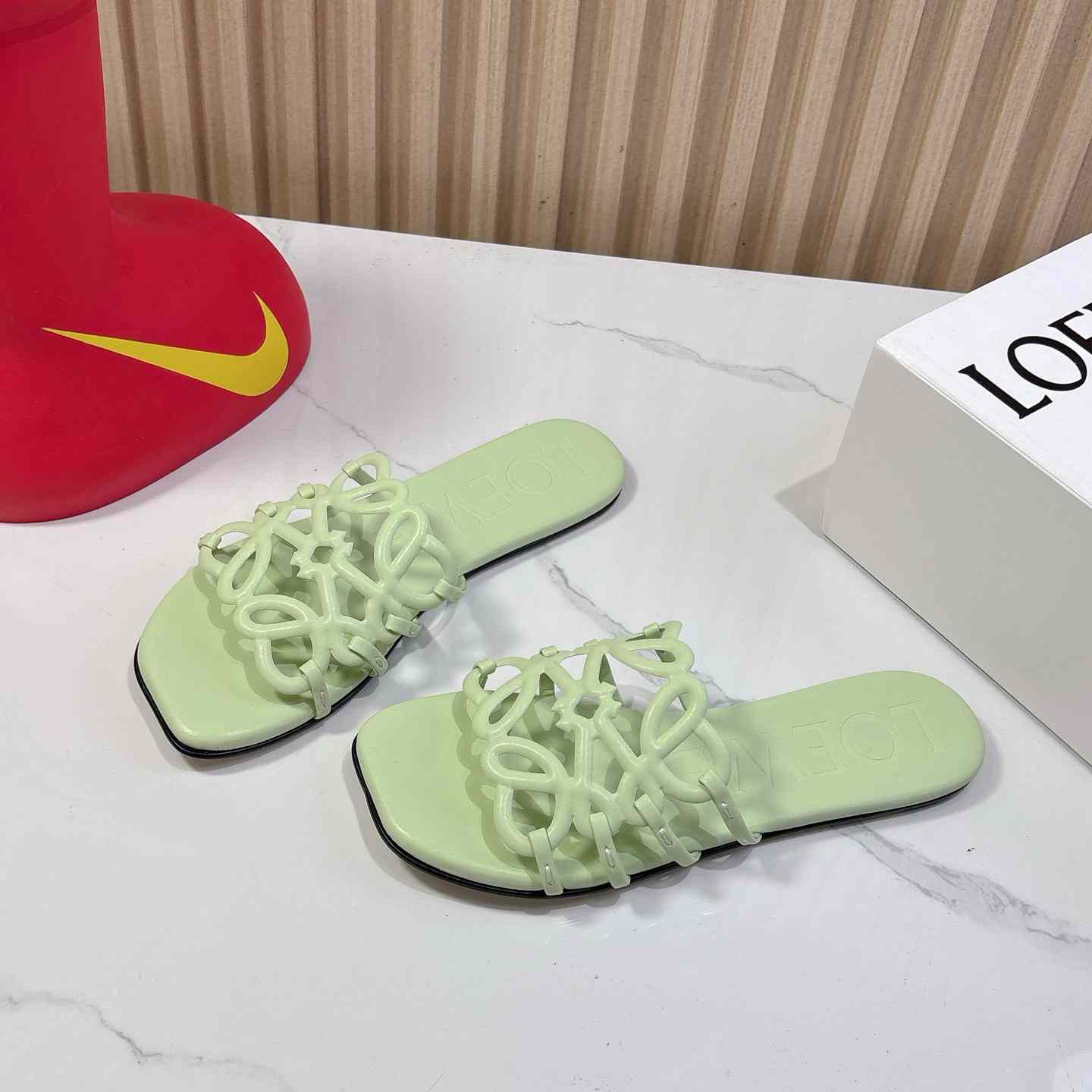 Loewe Petal Anagram Slide In Soft Calfskin - DopestKickz