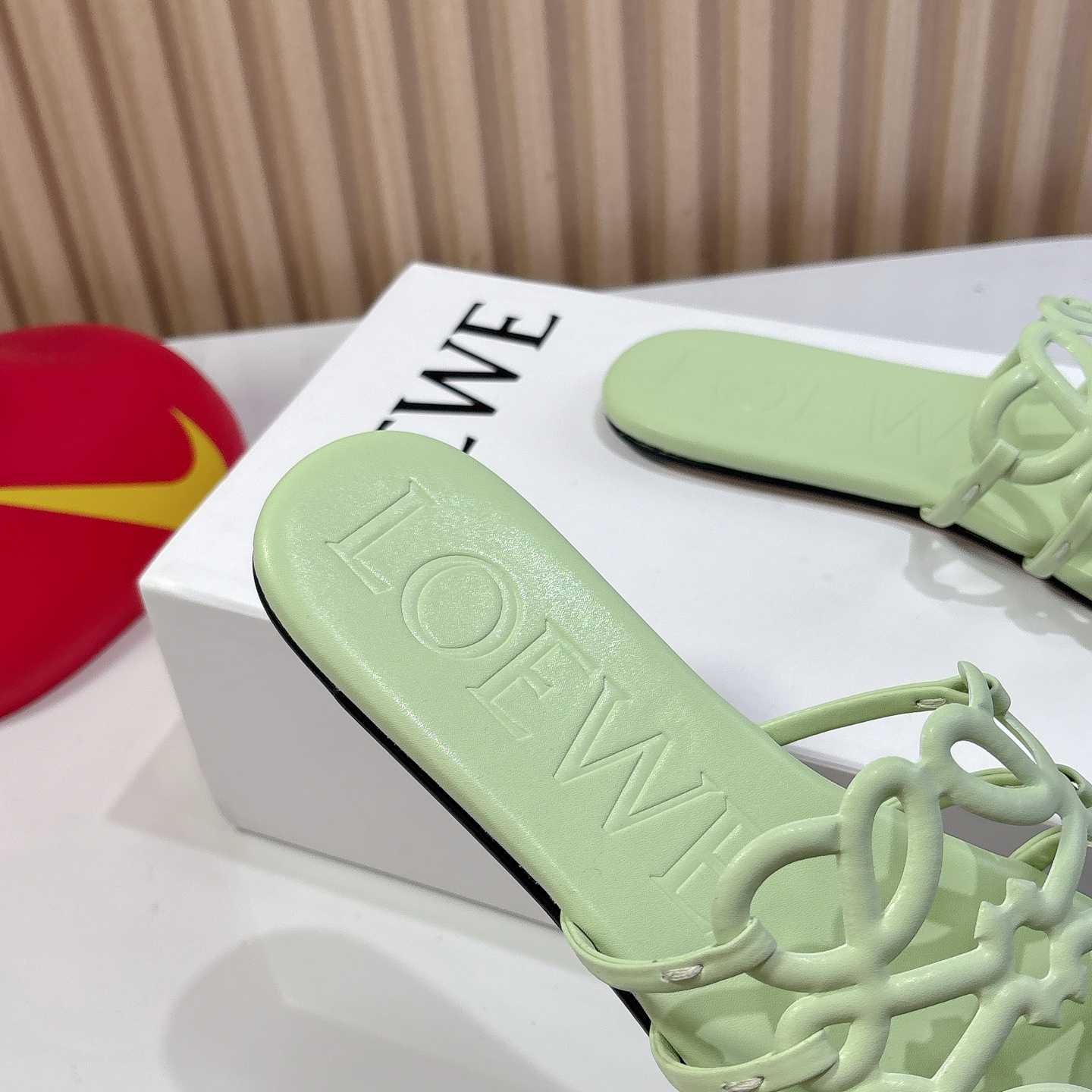 Loewe Petal Anagram Slide In Soft Calfskin - DopestKickz