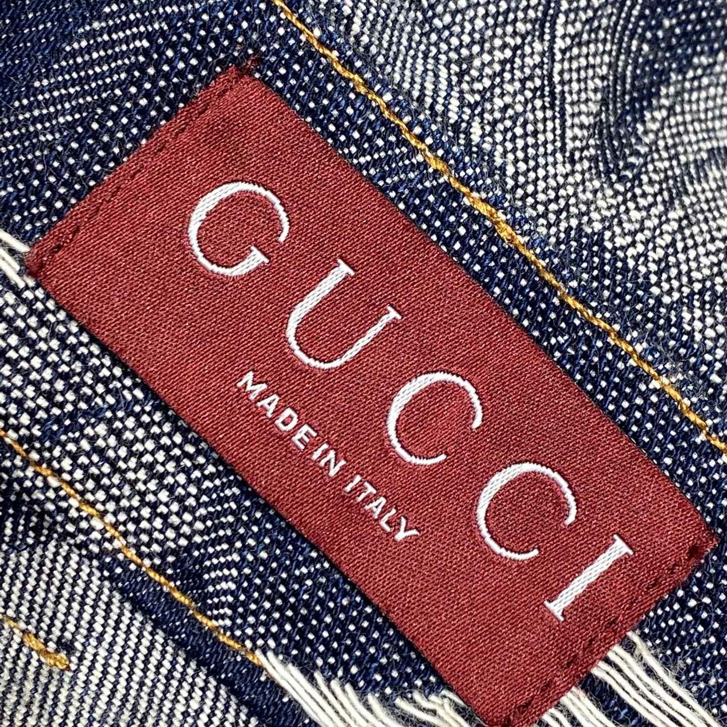 Gucci Denim Jacquard Pant  - DopestKickz