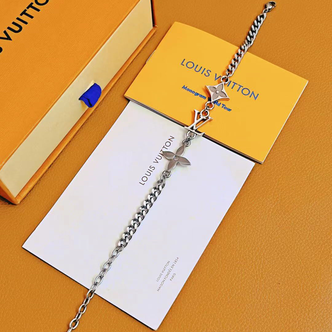 Louis Vuitton Monogram Row Bracelet  M1407A - DopestKickz