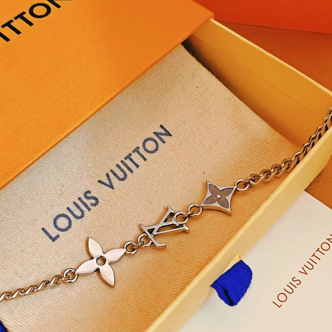 Louis Vuitton Monogram Row Bracelet  M1407A - DopestKickz