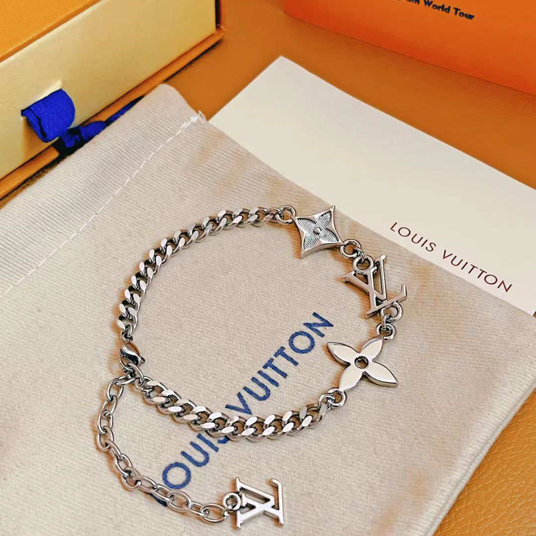 Louis Vuitton Monogram Row Bracelet  M1407A - DopestKickz