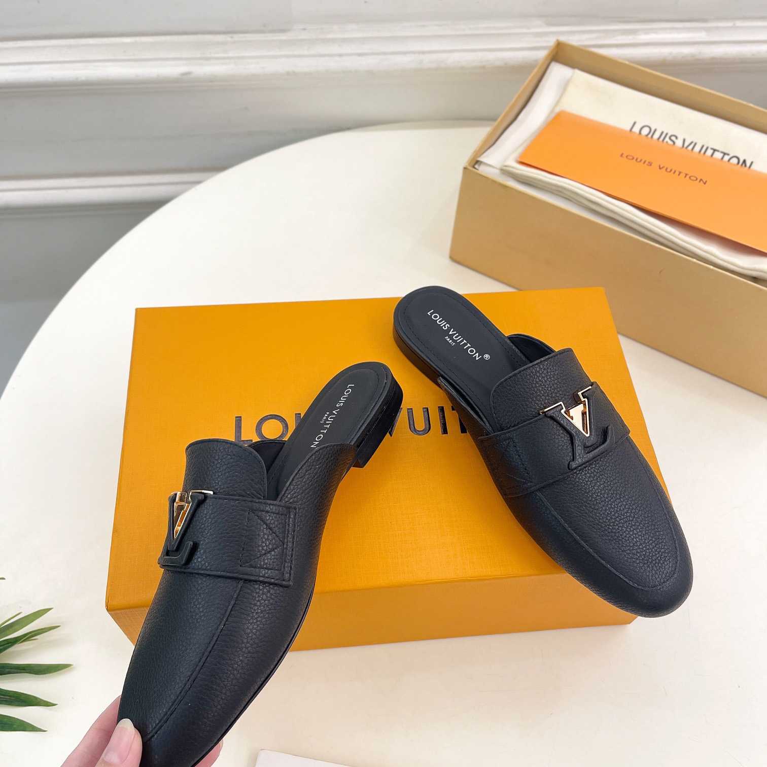 Louis Vuitton LV Capri Open Back Loafer  1AC7N3 - DopestKickz