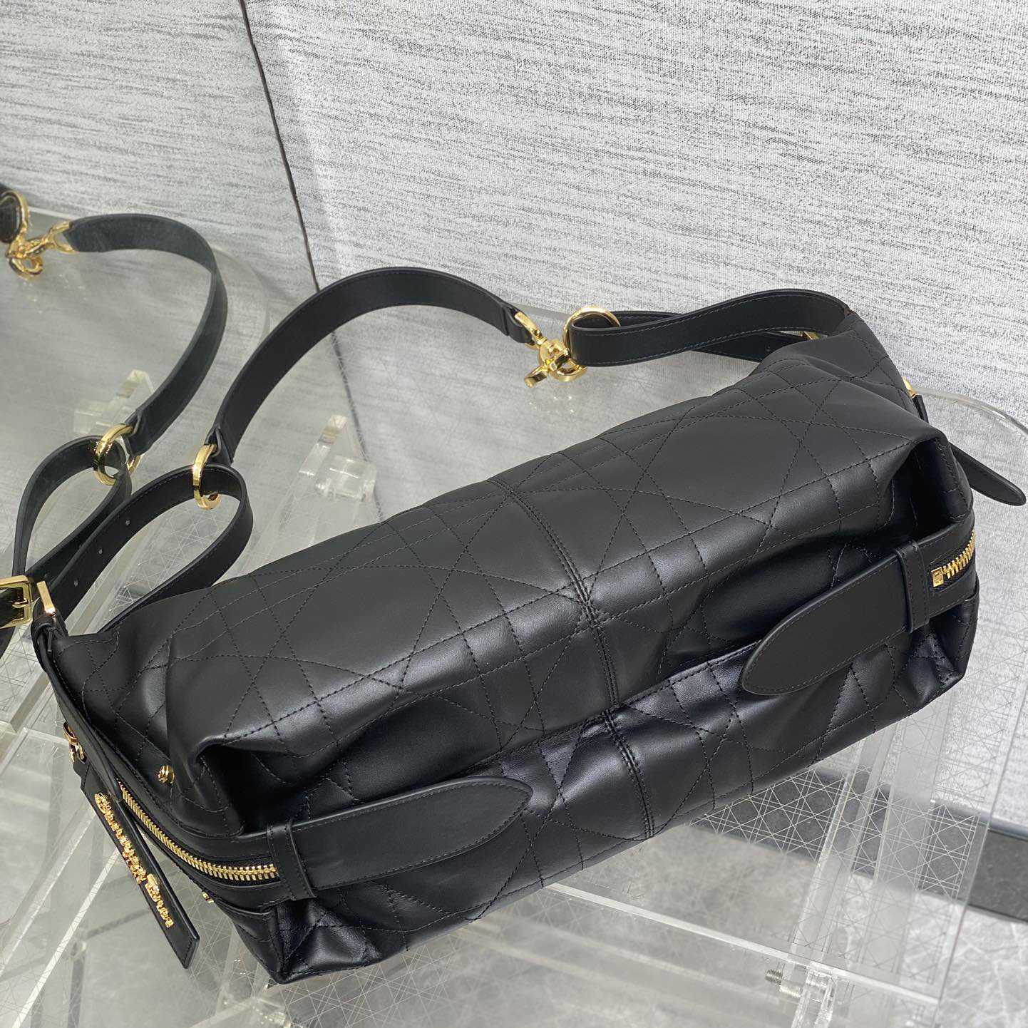 Dior Medium D-Journey Bag in Shiny Goatskin  - DopestKickz