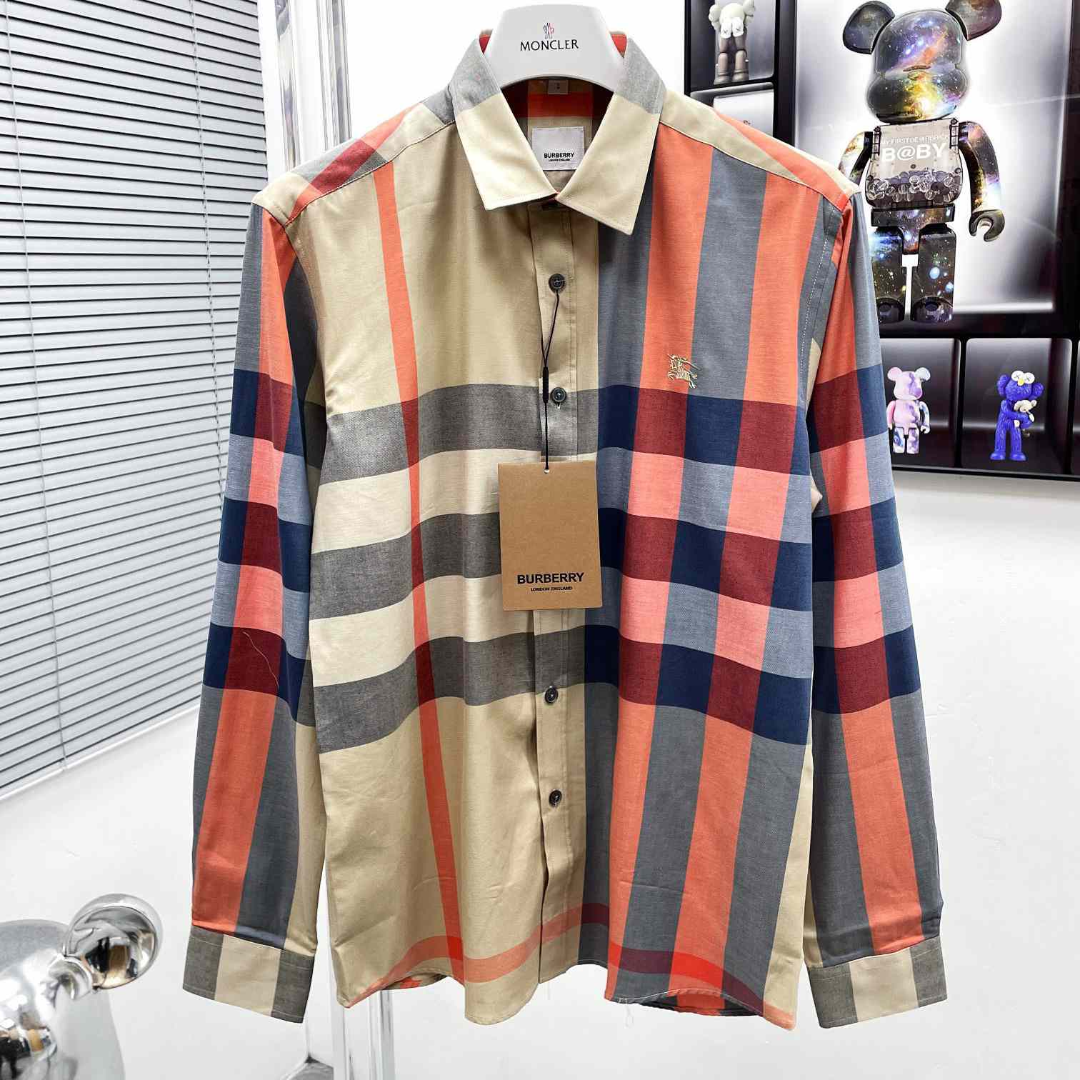 Burberry Check Stretch Shirt  - DopestKickz