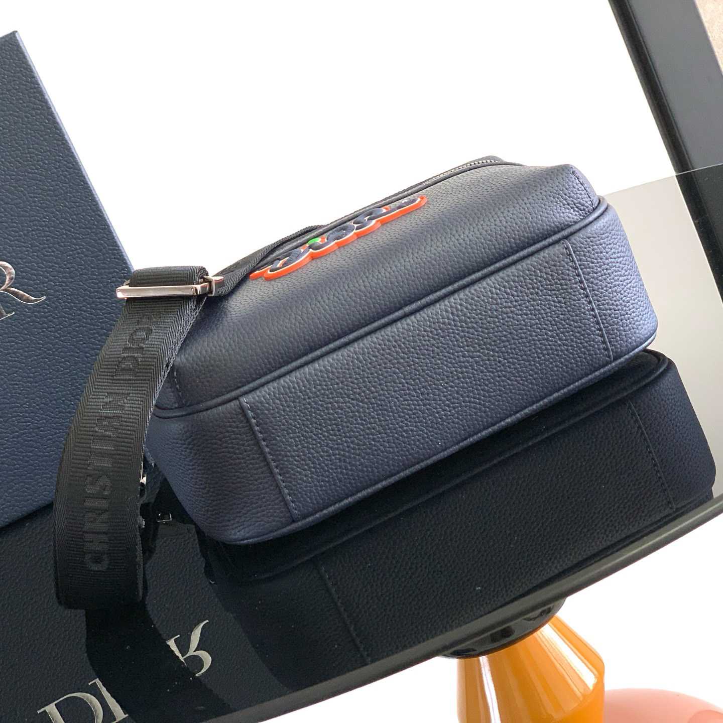 Dior And Kaws Mini Rider 2.0 Zipped Messenger Bag   - DopestKickz