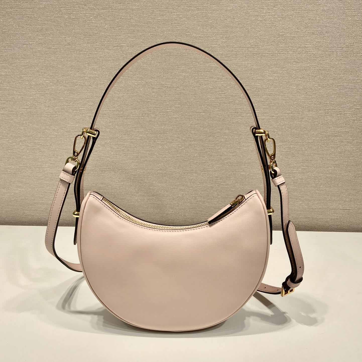 Prada Arqué Small Leather Shoulder Bag - DopestKickz