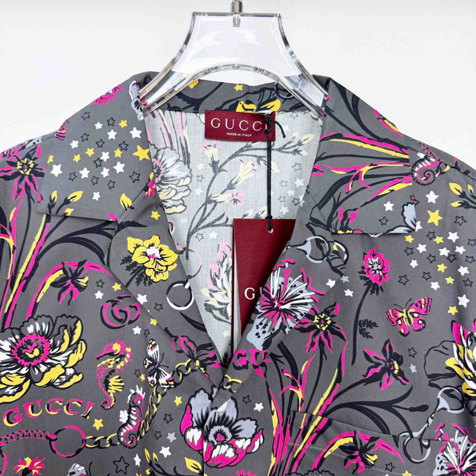 Gucci Punk Floral-print Cotton Shirt - DopestKickz