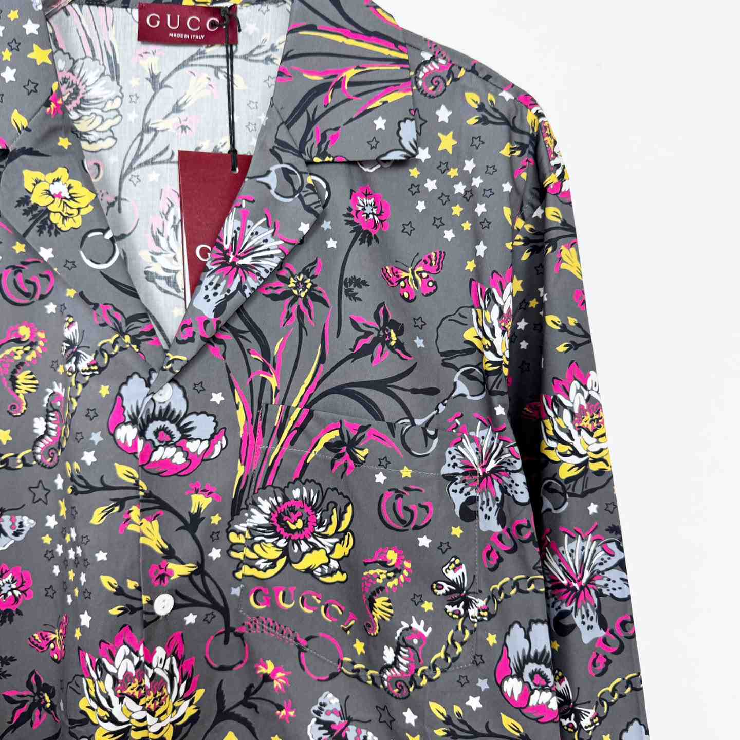 Gucci Punk Floral-print Cotton Shirt - DopestKickz