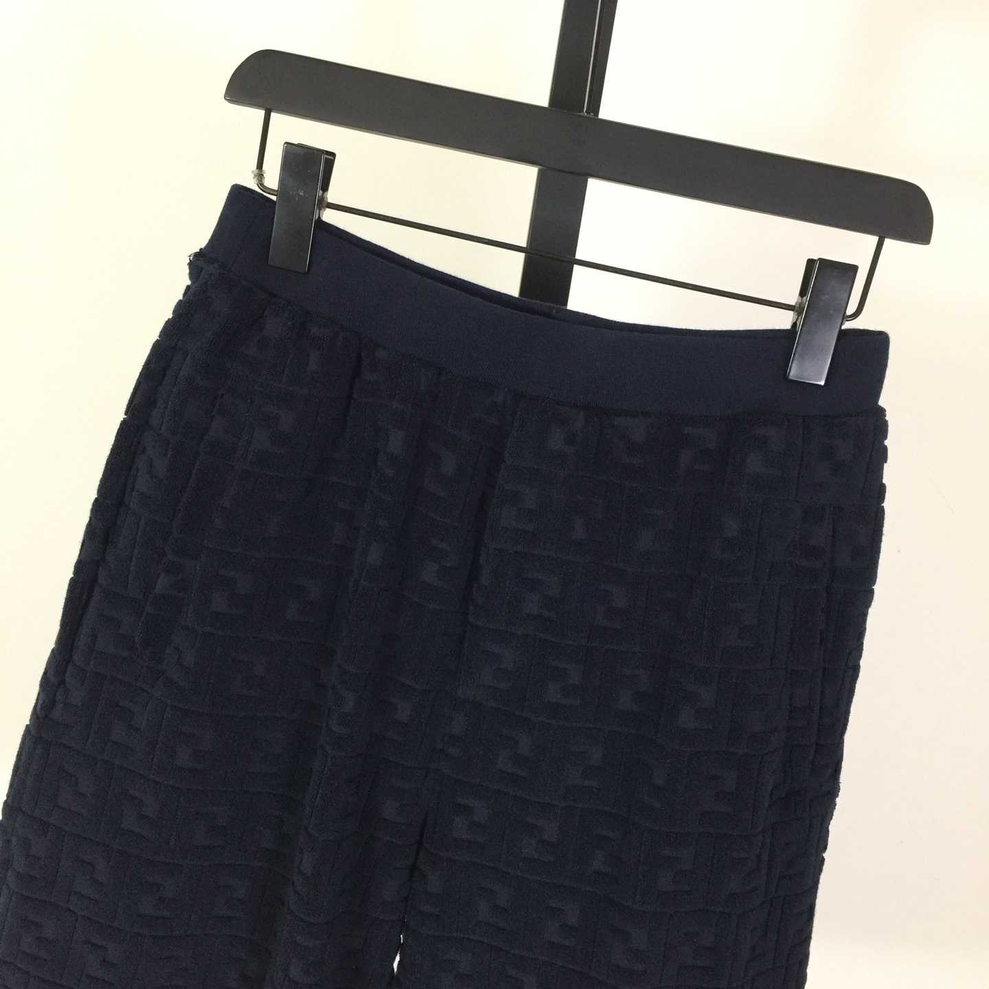 Fendi Blue FF Terry Shorts - DopestKickz