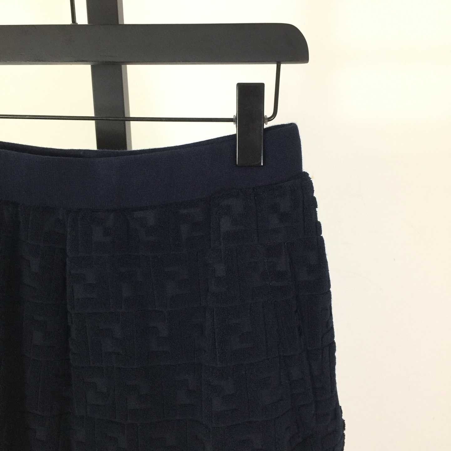 Fendi Blue FF Terry Shorts - DopestKickz