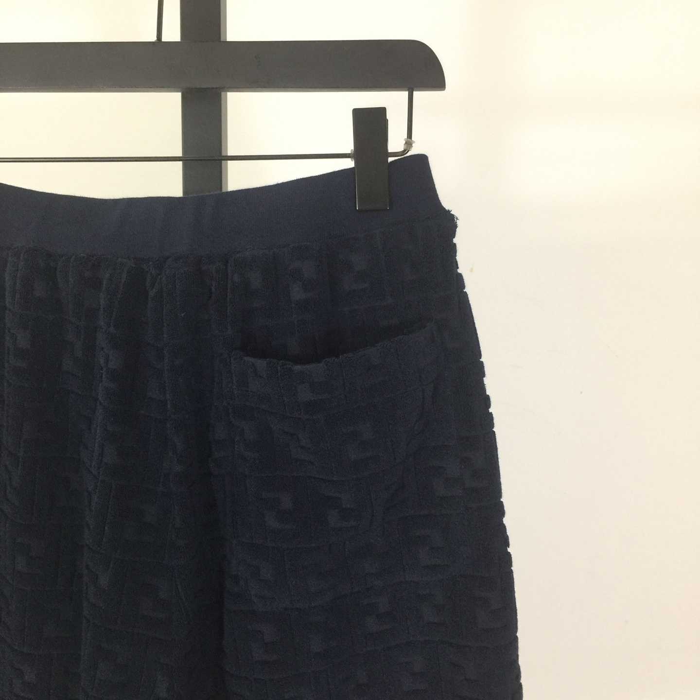 Fendi Blue FF Terry Shorts - DopestKickz